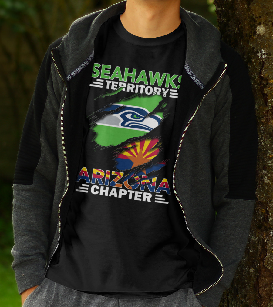 Seahawks Territory Arizona Chapter Fan Pride Flag T-Shirt