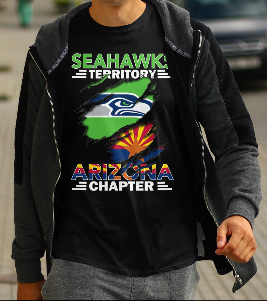 Seahawks Territory Arizona Chapter Fan Pride Flag T-Shirt