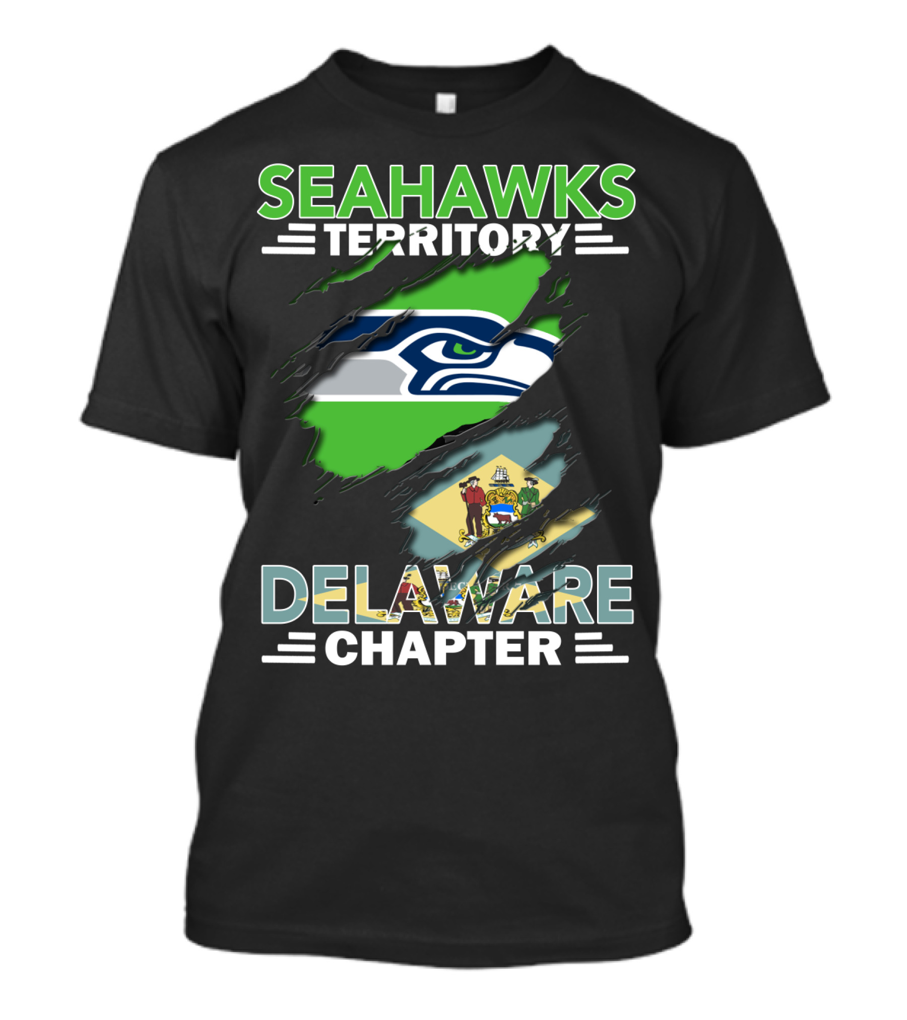 SEAHWAKS TERRITORY DELAWARE CHAPTER T-Shirt