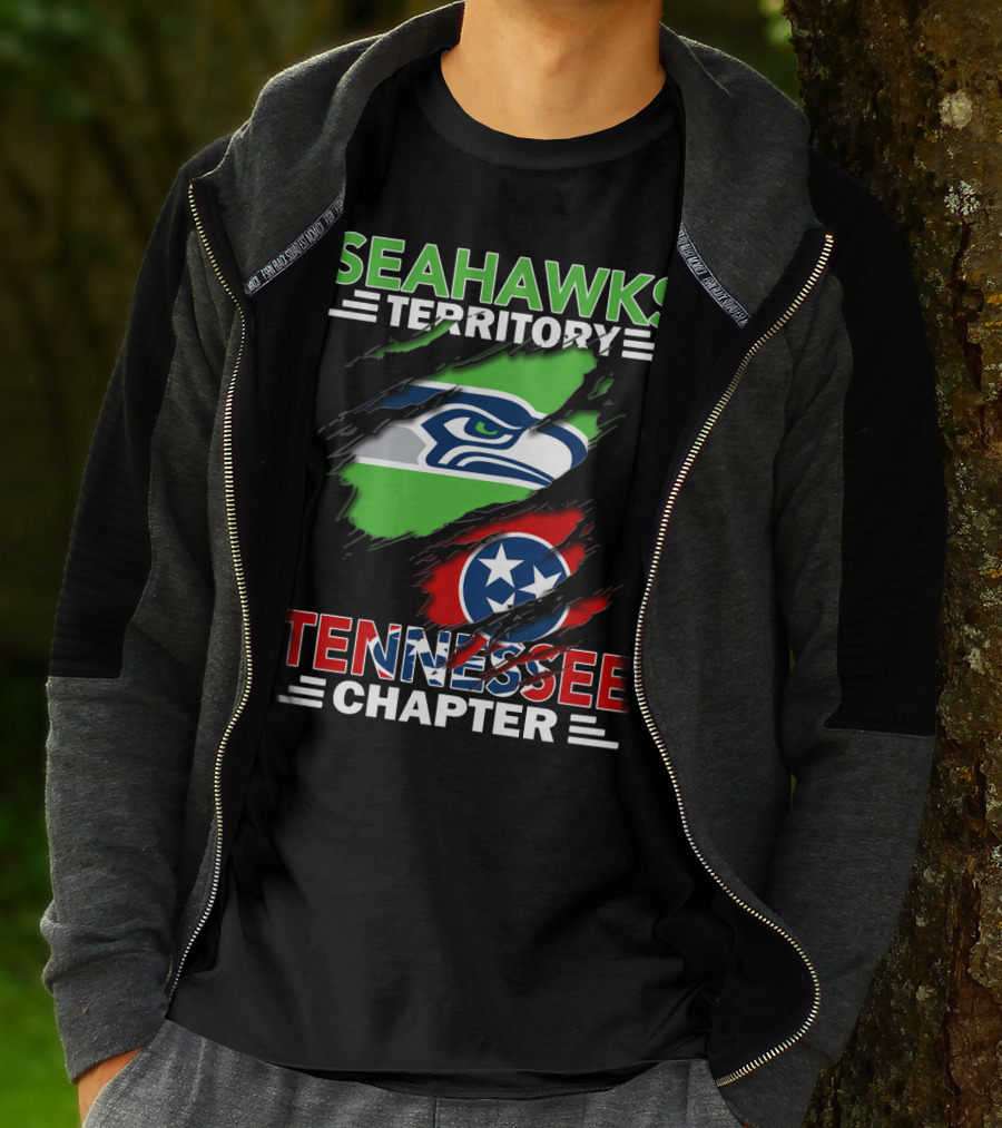 Seahawks Territory Tennessee Chapter Flag Style T-Shirt