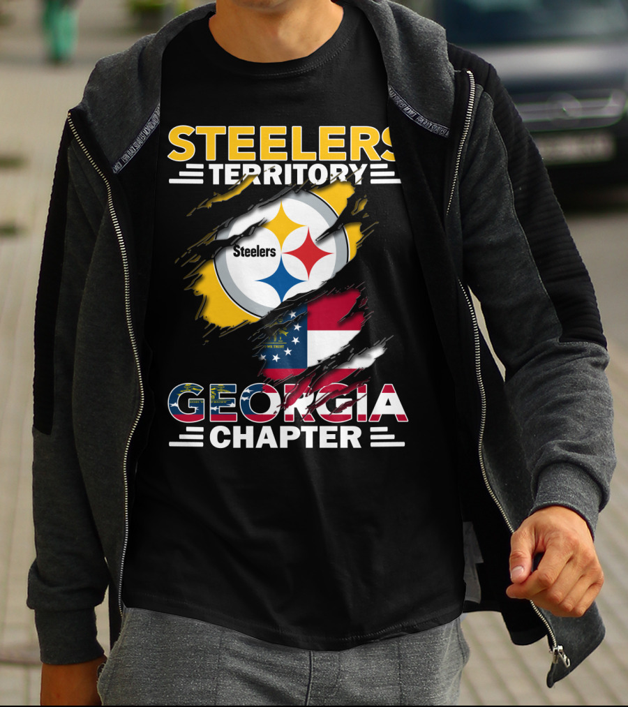 Steelers Territory Georgia Chapter Flag T-Shirt