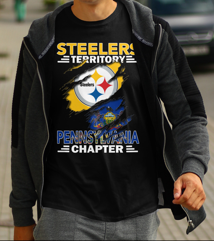 Steelers Territory Pennsylvania Chapter Flag T-Shirt