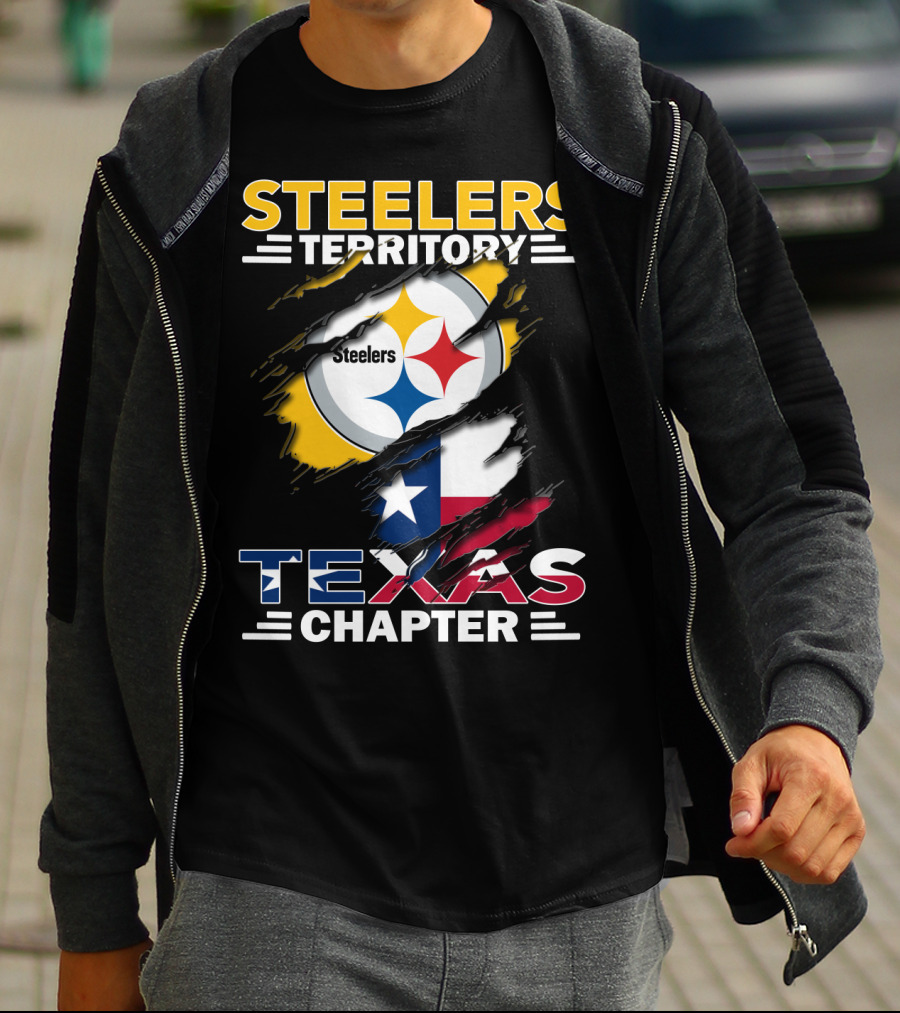 Steelers Territory Texas Chapter Steelers Texas Chapter Flag Football Fan T-Shirt