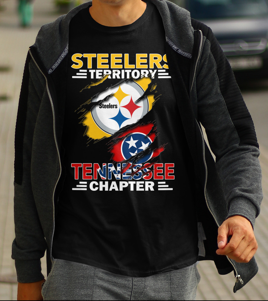 Steelers Territory Tennessee Chapter Football Pride Logo Fan Base T-Shirt