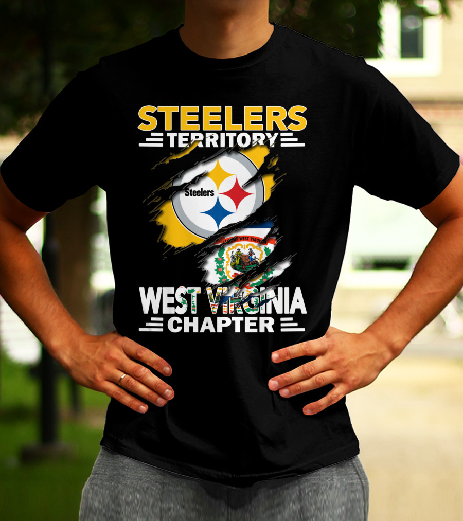 Steelers Territory West Virginia Chapter Logo Tear T-Shirt
