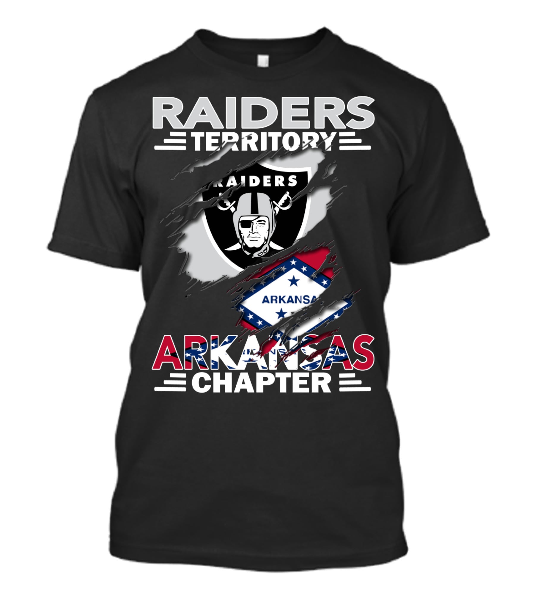 Raiders Territory Arkansas Chapter Flag T-Shirt