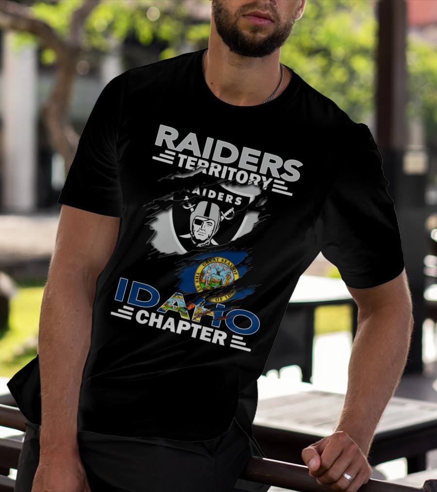 Raiders Territory Idaho Chapter Great Seal Of Idaho Football Fan Club T-Shirt