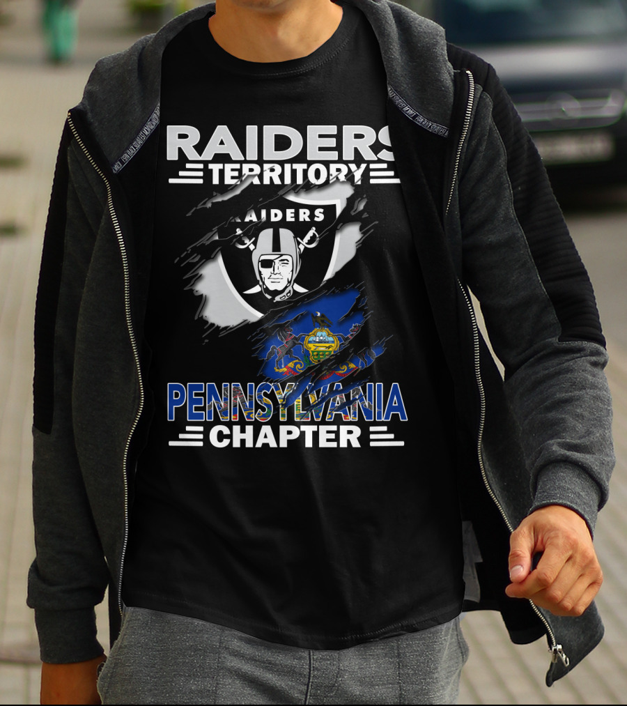 Raiders Territory Pennsylvania Chapter Nfl Logo Integration T-Shirt