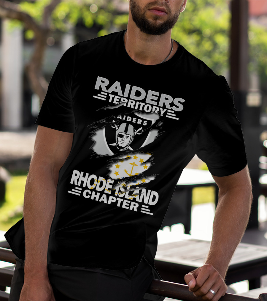 Raiders Territory Rhode Island Chapter Logo Scar T-Shirt