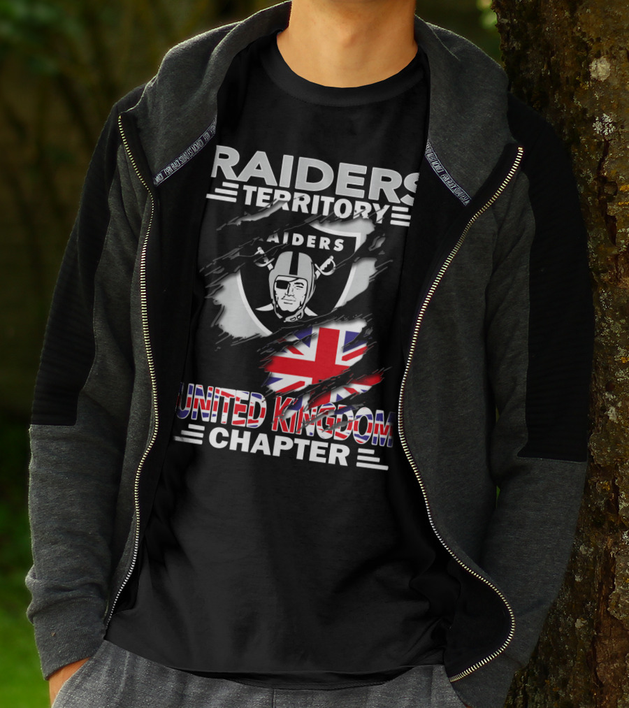 Raiders Territory United Kingdom Chapter Fans Union Jack T-Shirt