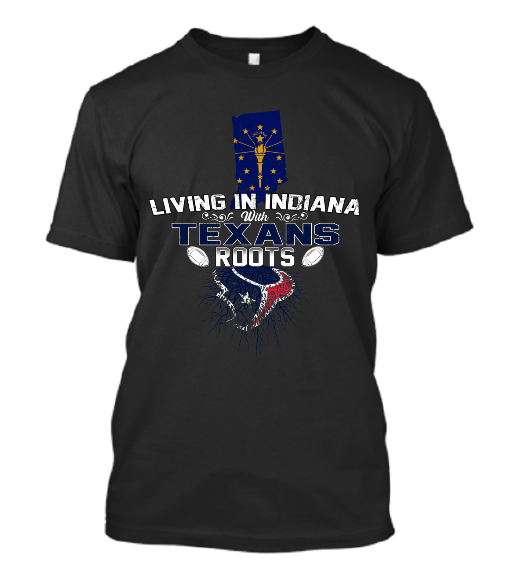 Indiana Living With Houston Texans Heritage T-Shirt