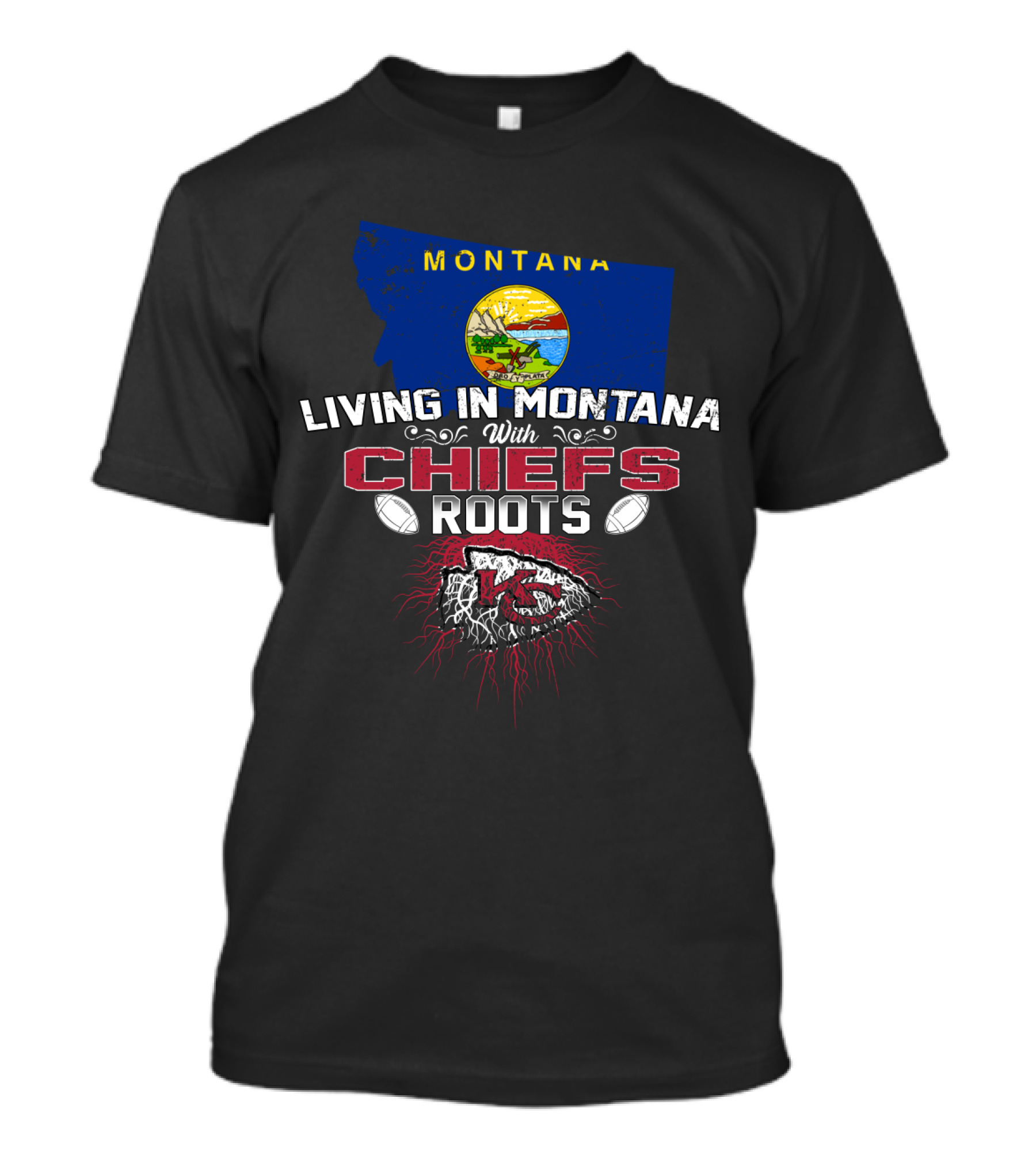Montana Living With Chiefs Roots T-Shirt