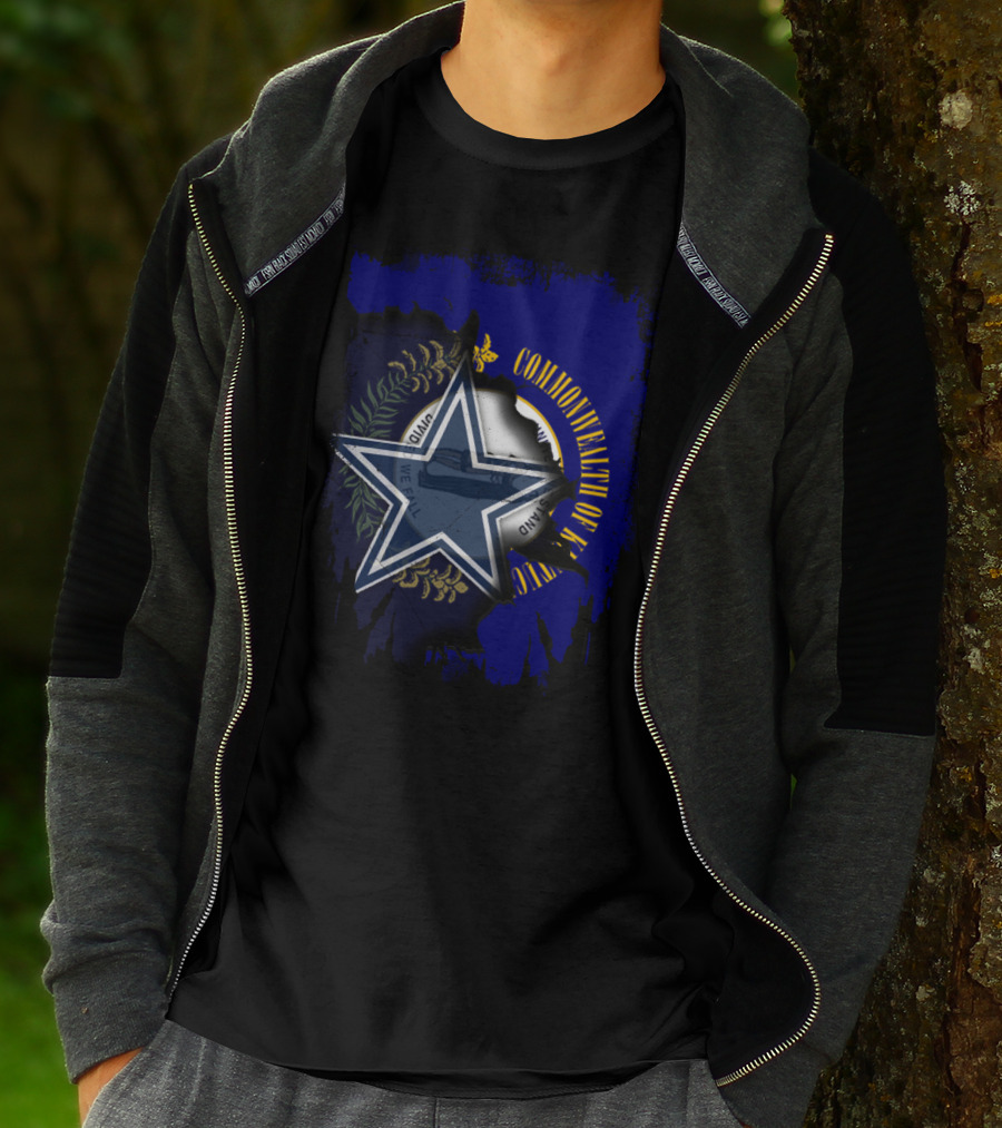 Commonwealth Of Kentucky Dallas Cowboys Star Emblem Fusion T-Shirt