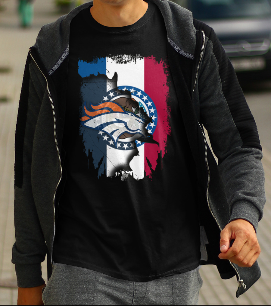 Together Missouri Broncos Flag Iconic T-Shirt
