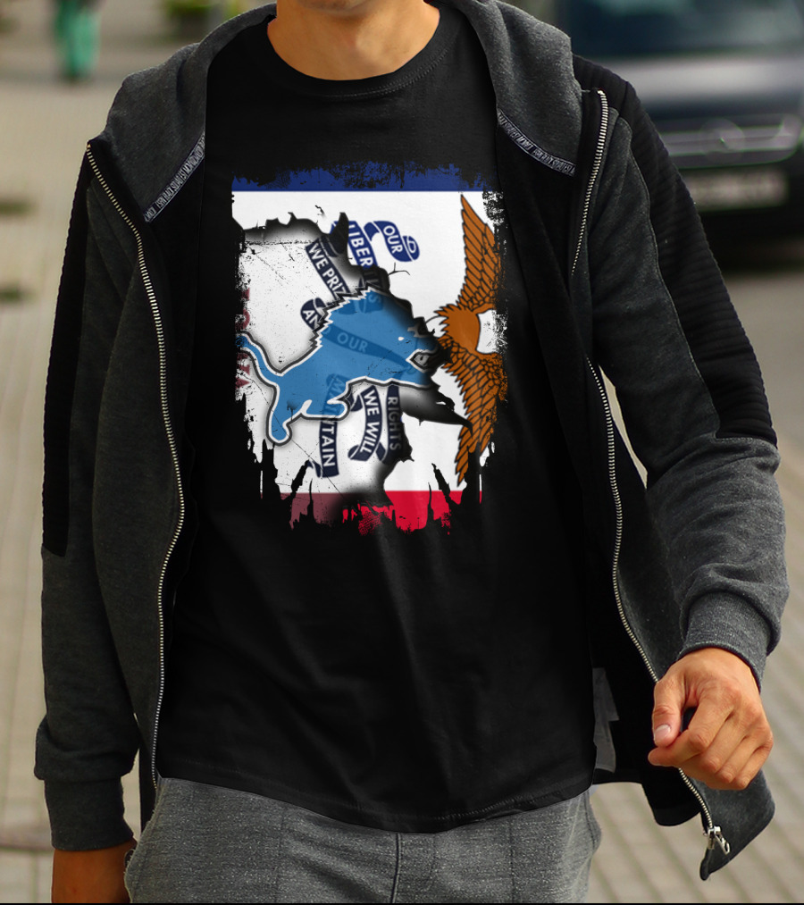 Detroit Lions Iowa Pride Clash T-Shirt