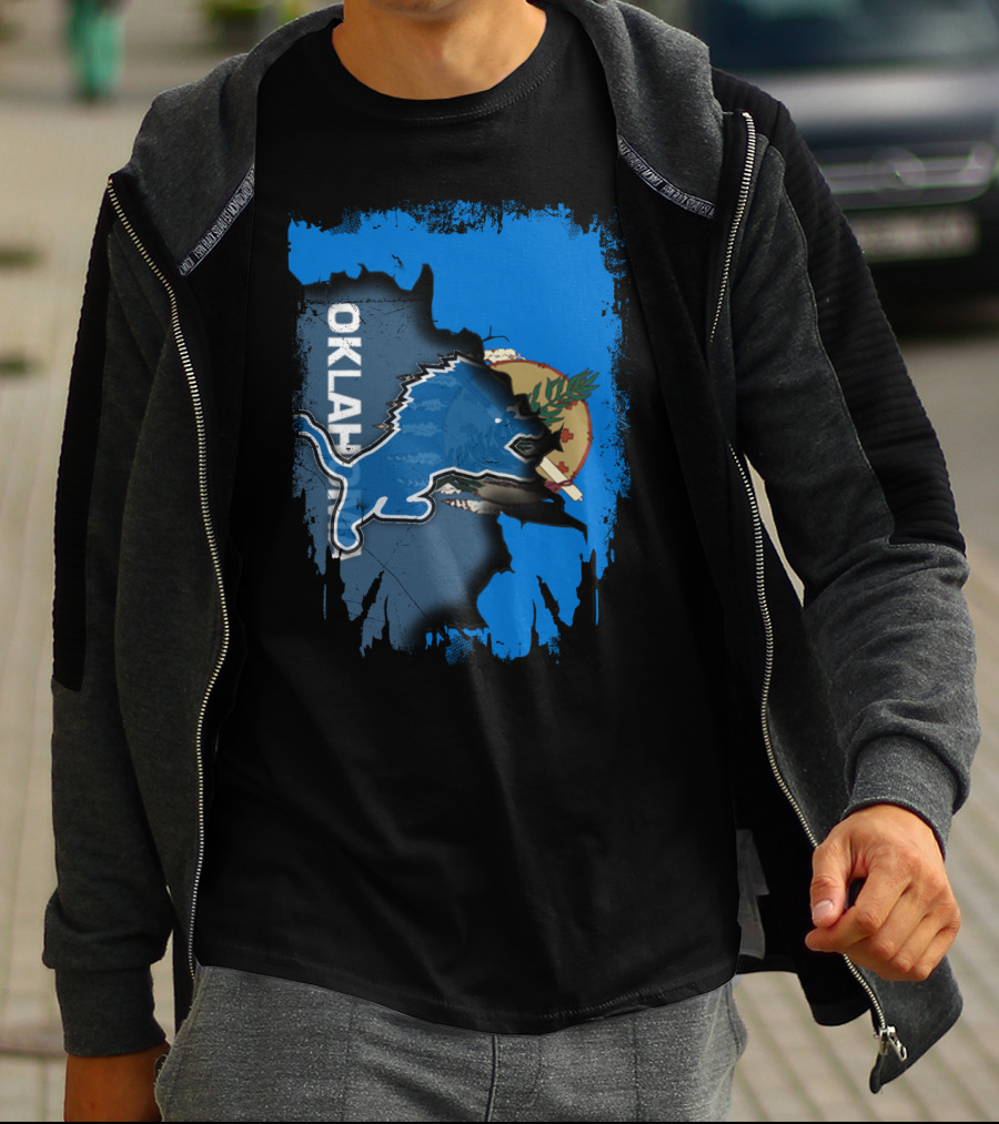 Oklahoma Detroit Lions Mashup T-Shirt