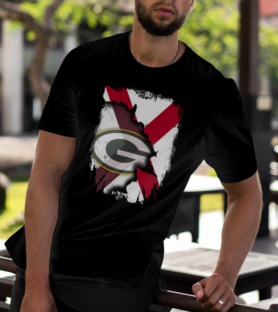 Alabama And Green Bay Packers United T-Shirt