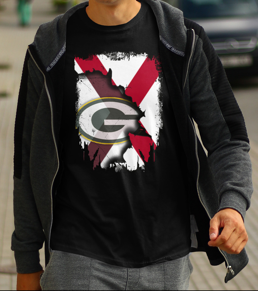 Alabama And Green Bay Packers United T-Shirt