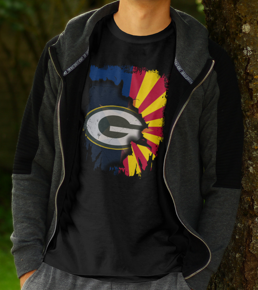 Together Arizona Green Bay Packers Fusion T-Shirt