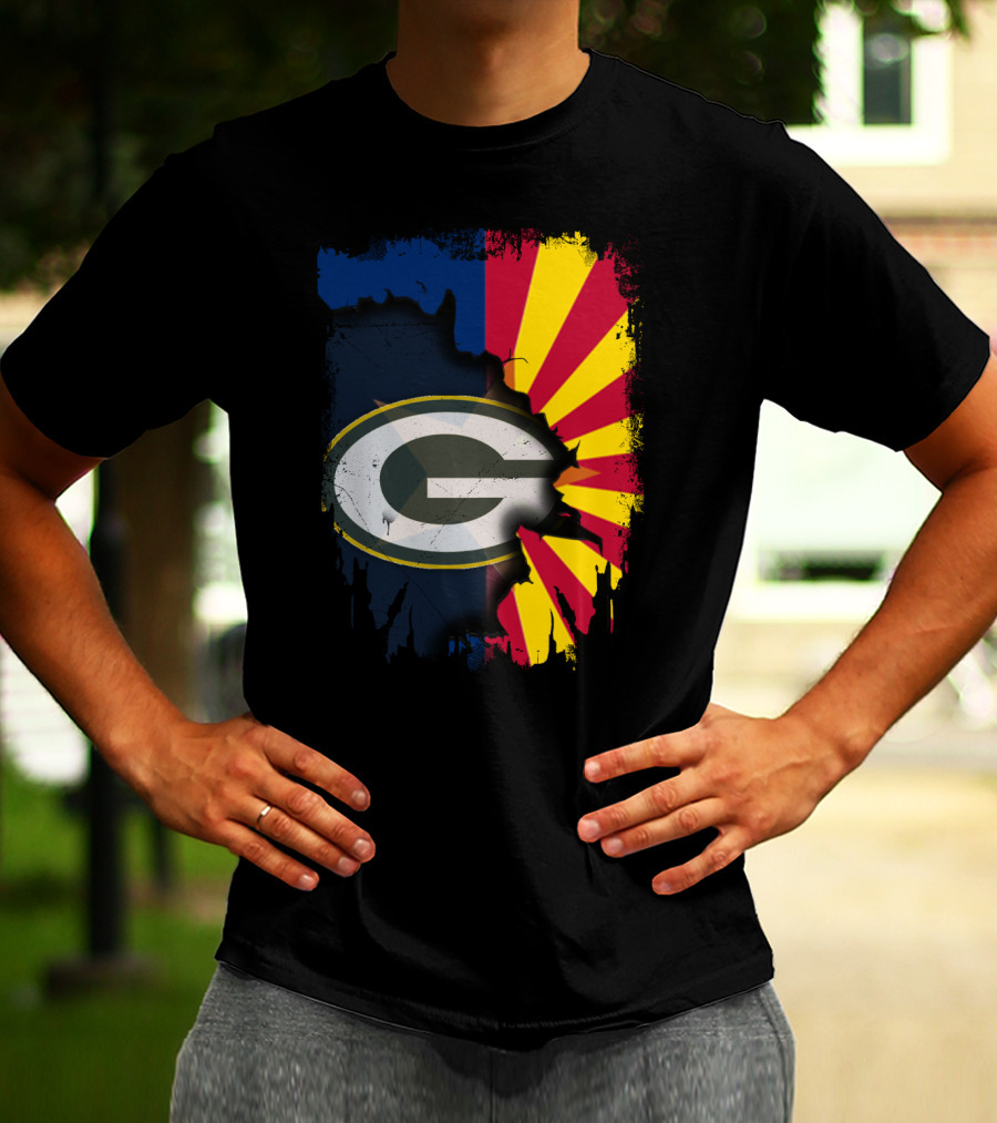 Together Arizona Green Bay Packers Fusion T-Shirt
