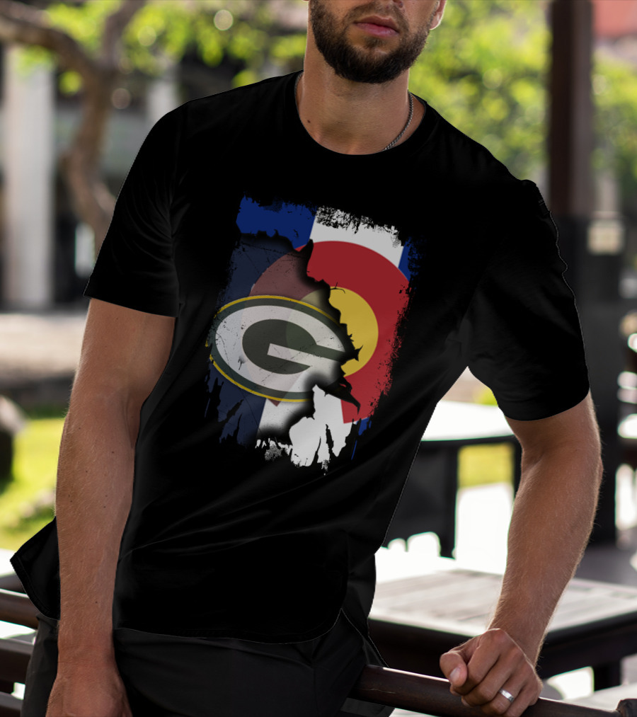 Packers And Colorado Flag Collaboration T-Shirt