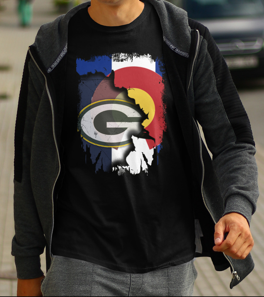 Packers And Colorado Flag Collaboration T-Shirt