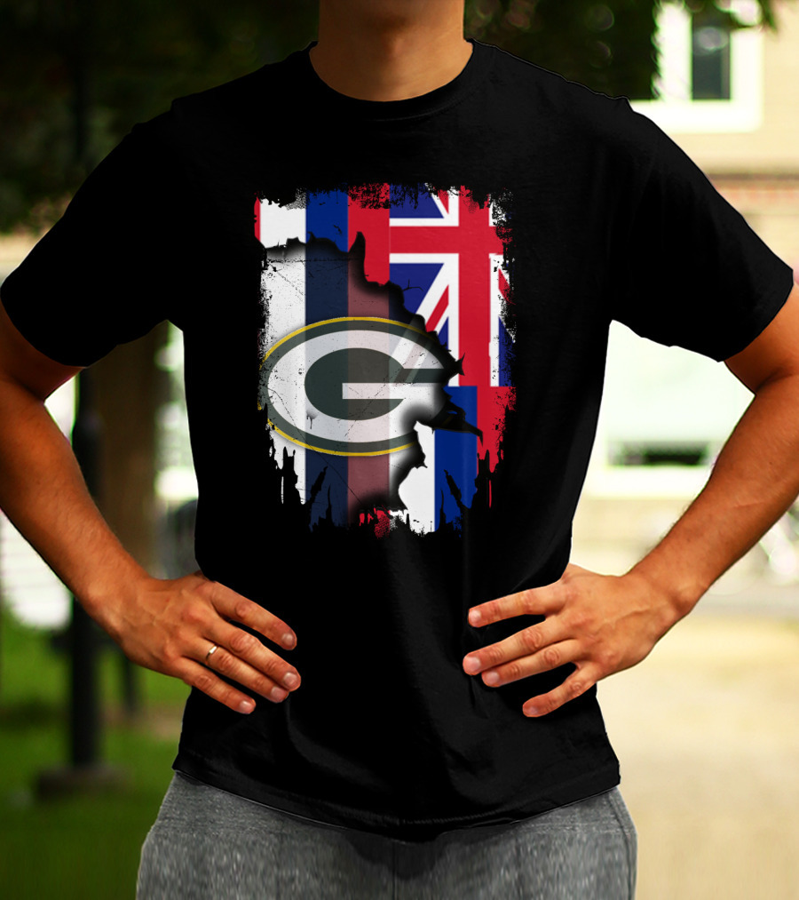 Together Hawaii With Packers G Logo Union Jack T-Shirt
