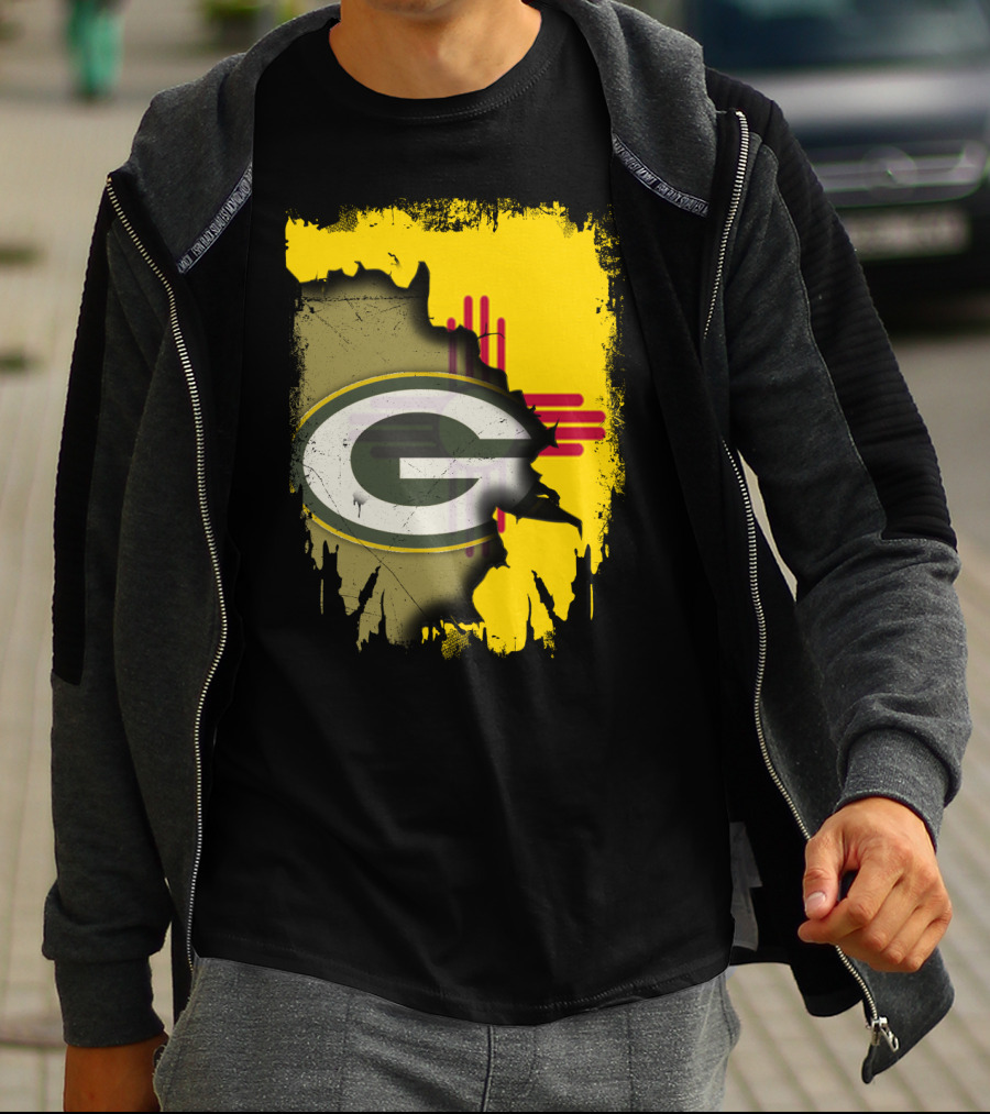 Green Bay Packers New Mexico State Zia Logo Integration T-Shirt