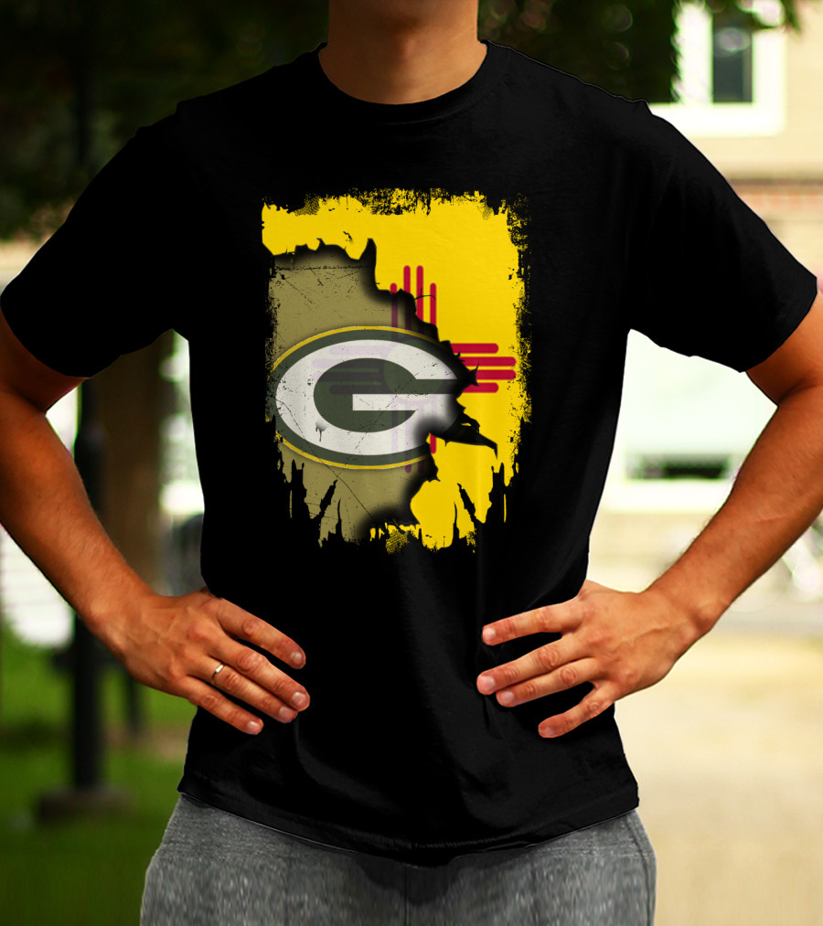 Green Bay Packers New Mexico State Zia Logo Integration T-Shirt