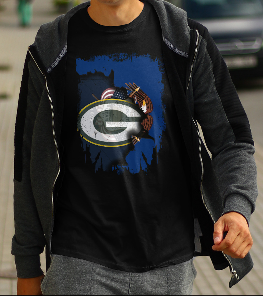 Packers Together Utah State Pride American Eagle Flag T-Shirt