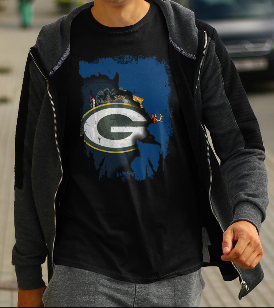 Together Vermont Green Bay Packers T-Shirt