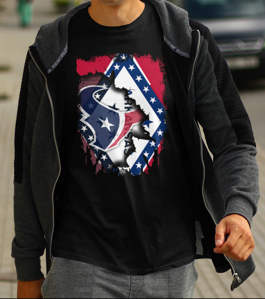 Arkansas And Texans Unity Flag T-Shirt