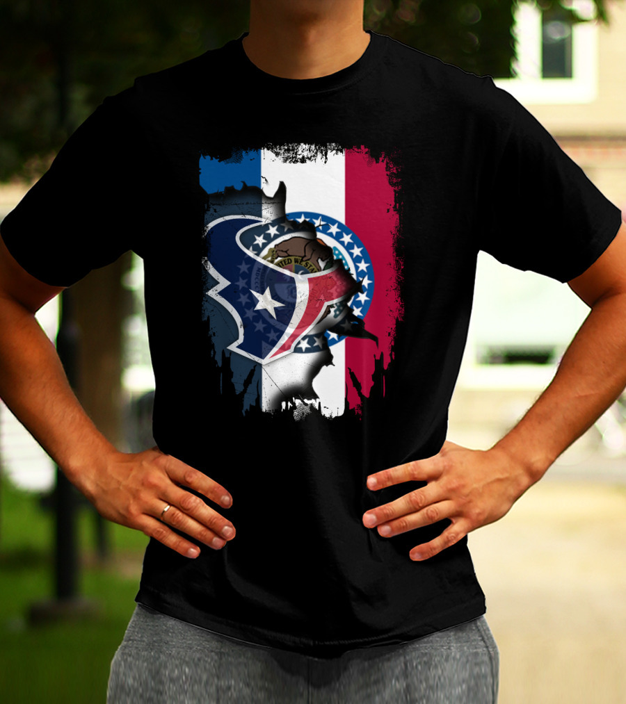Missouri And Texans United With State Symbols T-Shirt