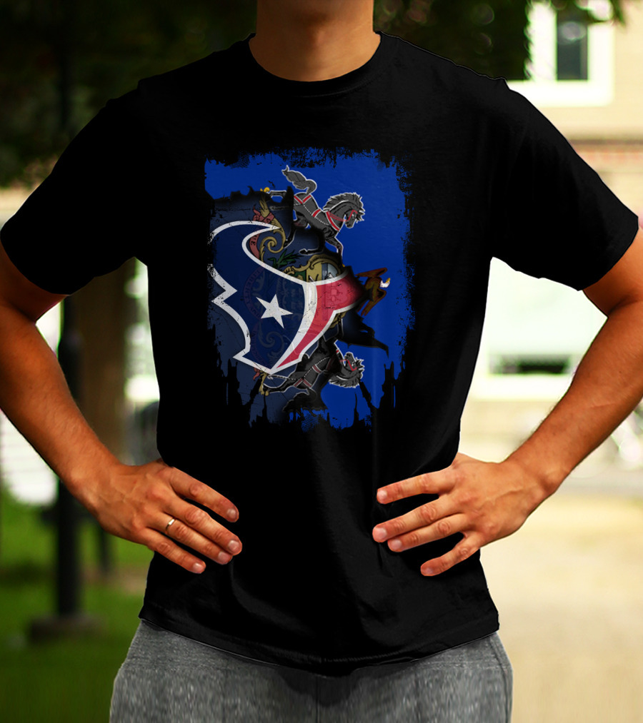 Pennsylvania And Texans United With Seal And Star T-Shirt