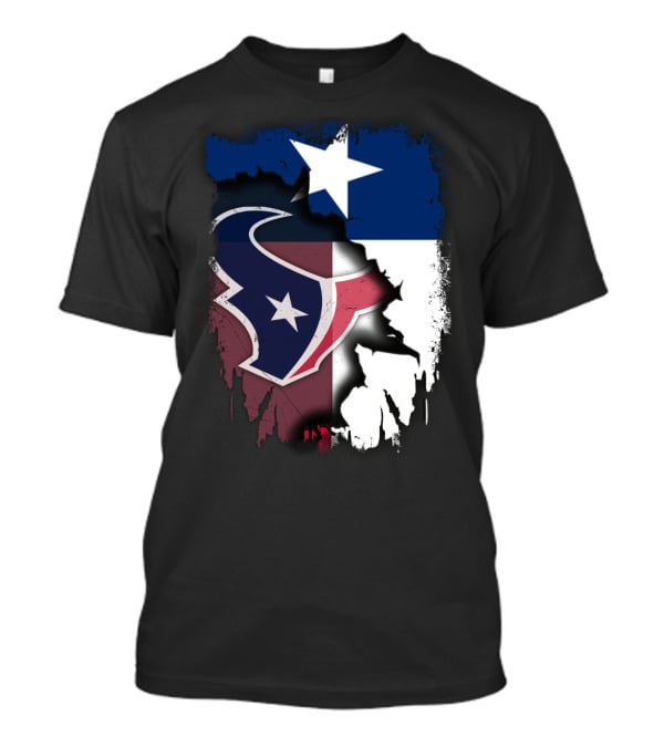 Texas Together Houston Texans Flag Star T-Shirt