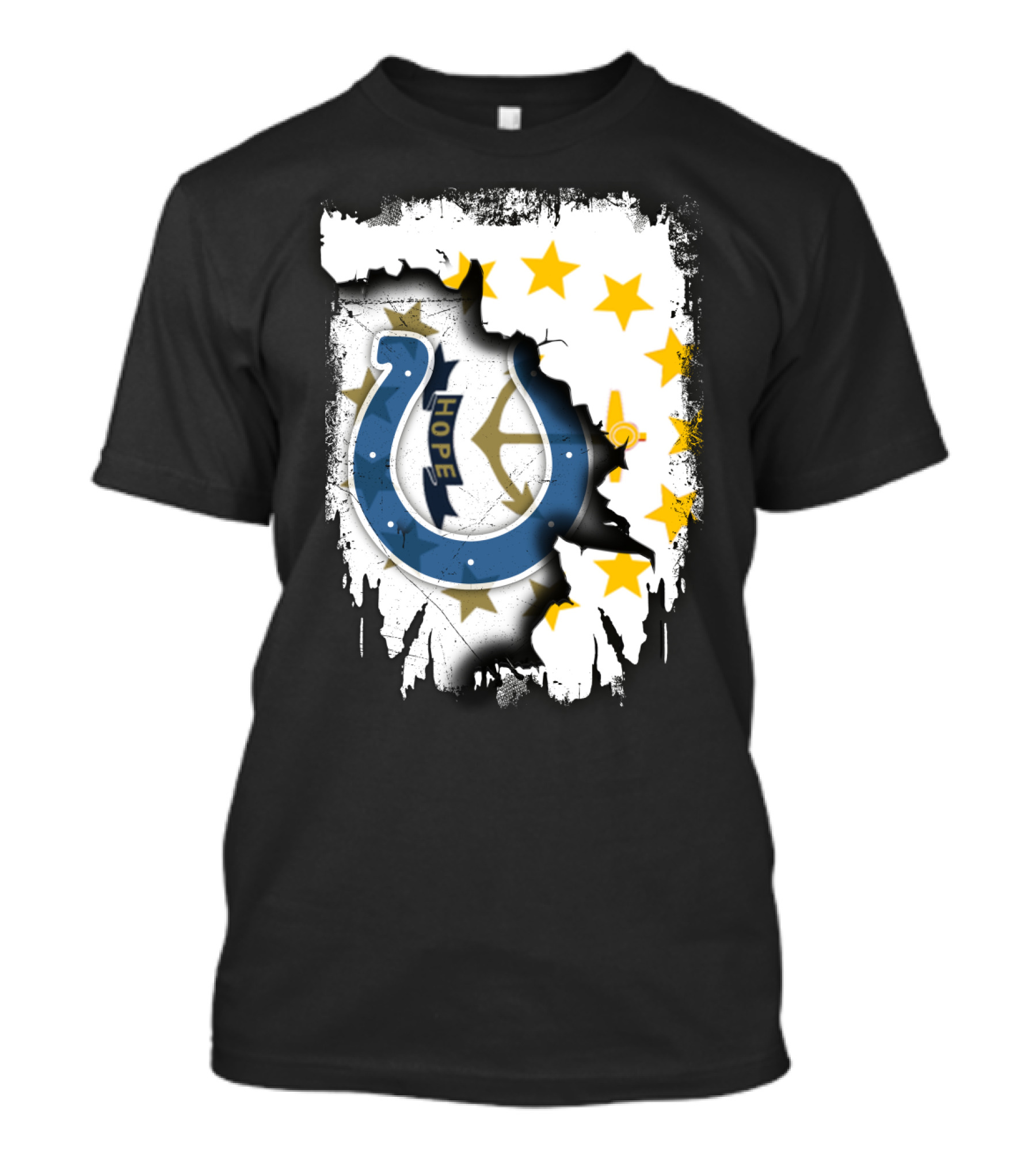 Rhode Island Together With Colts Hope Flag T-Shirt