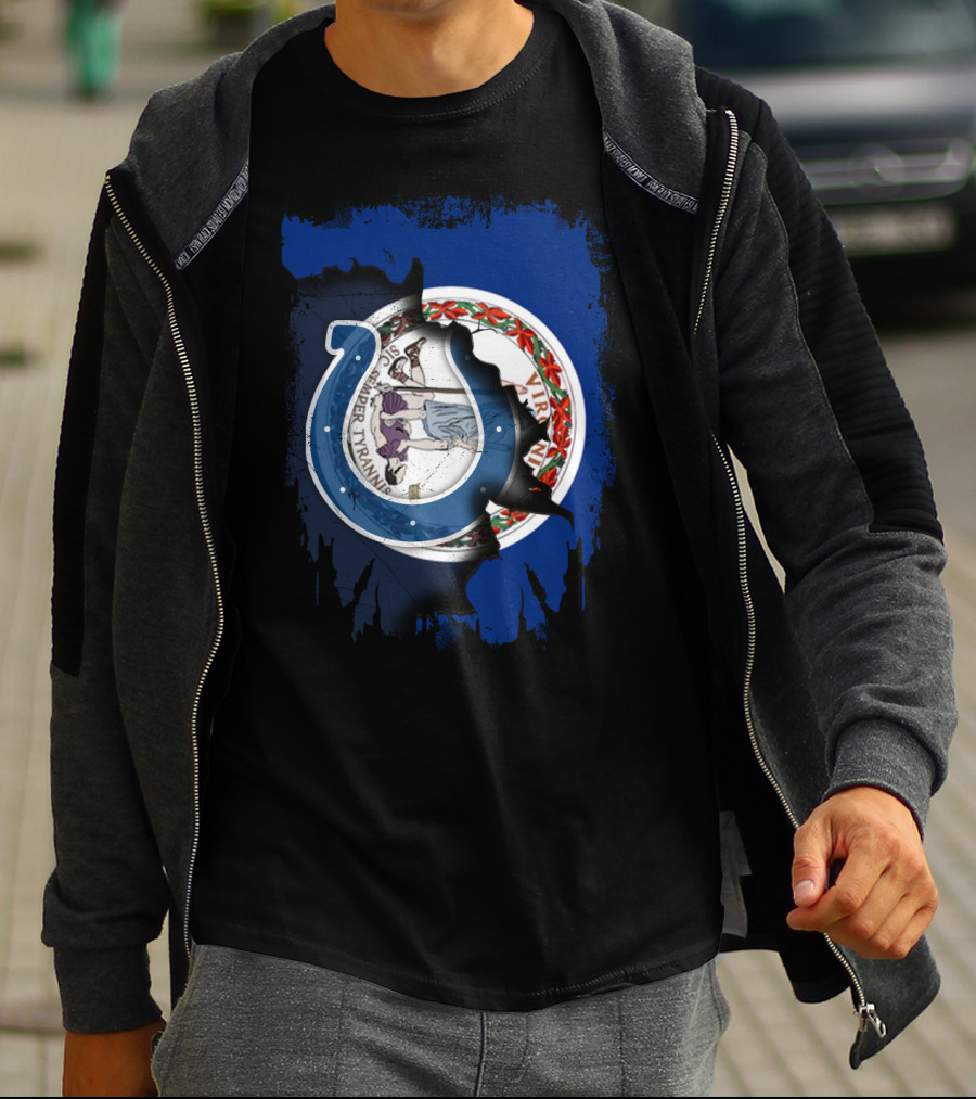 Together Virginia With Indianapolis Colts Seal Blend T-Shirt