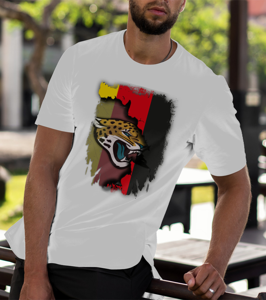 Germany Flag With Jaguars Logo Integration T-Shirt
