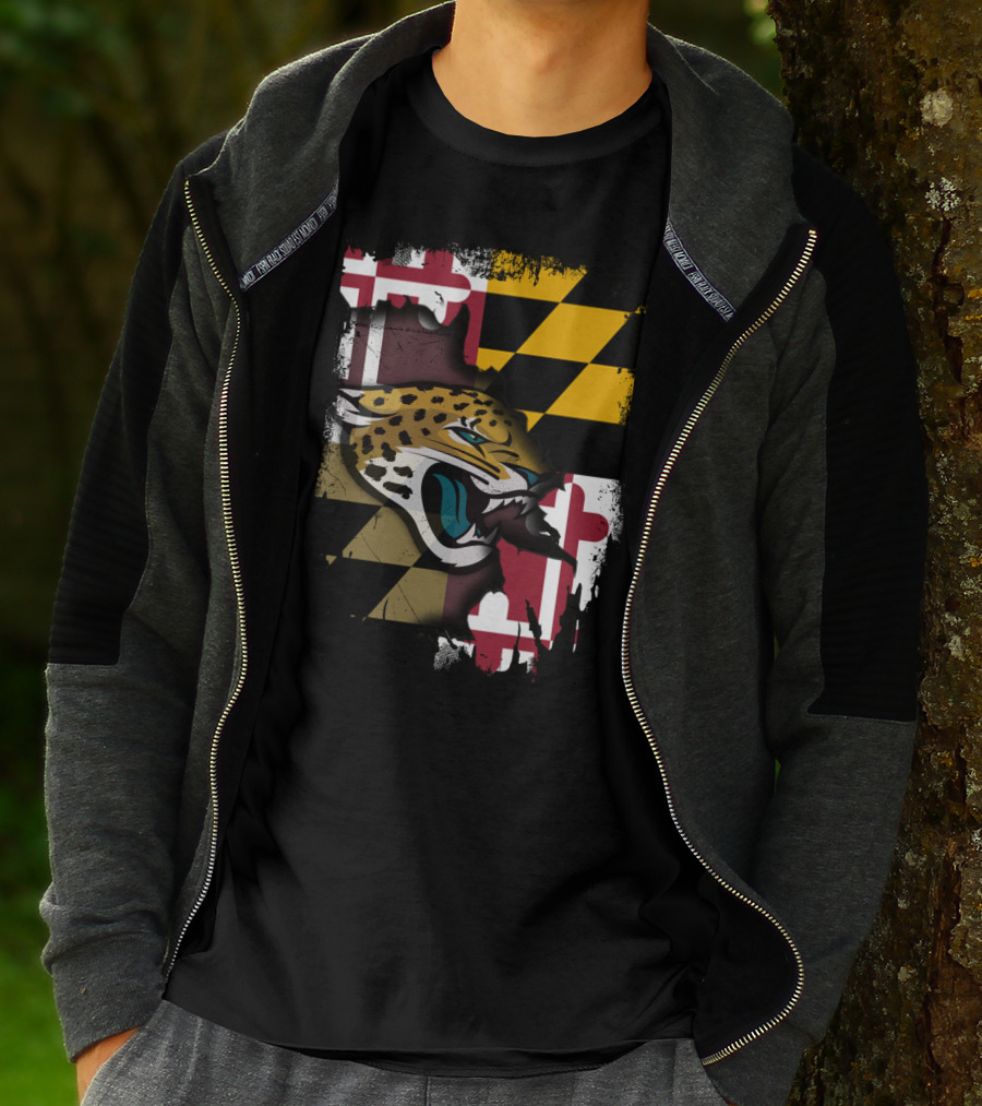 Maryland Pride With Jaguars Roaring Spirit T-Shirt