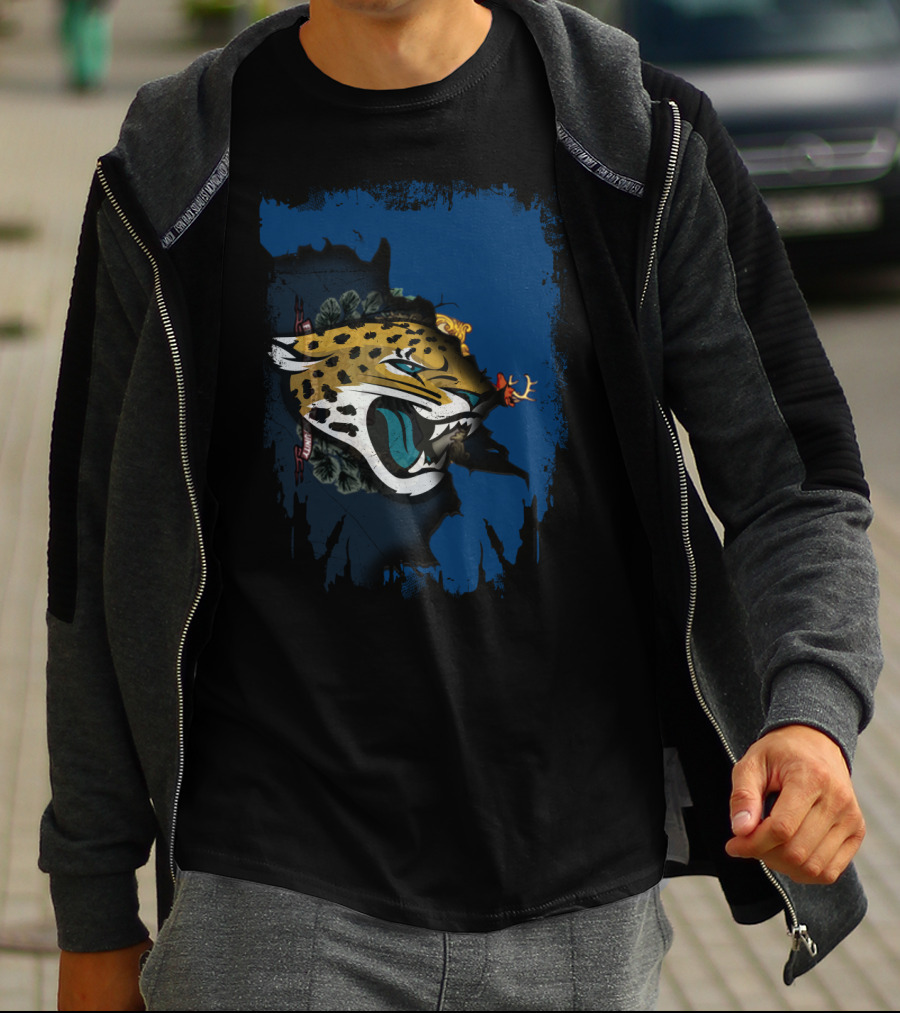 Together Vermont Featuring Jaguar Logo And State Map Elements T-Shirt