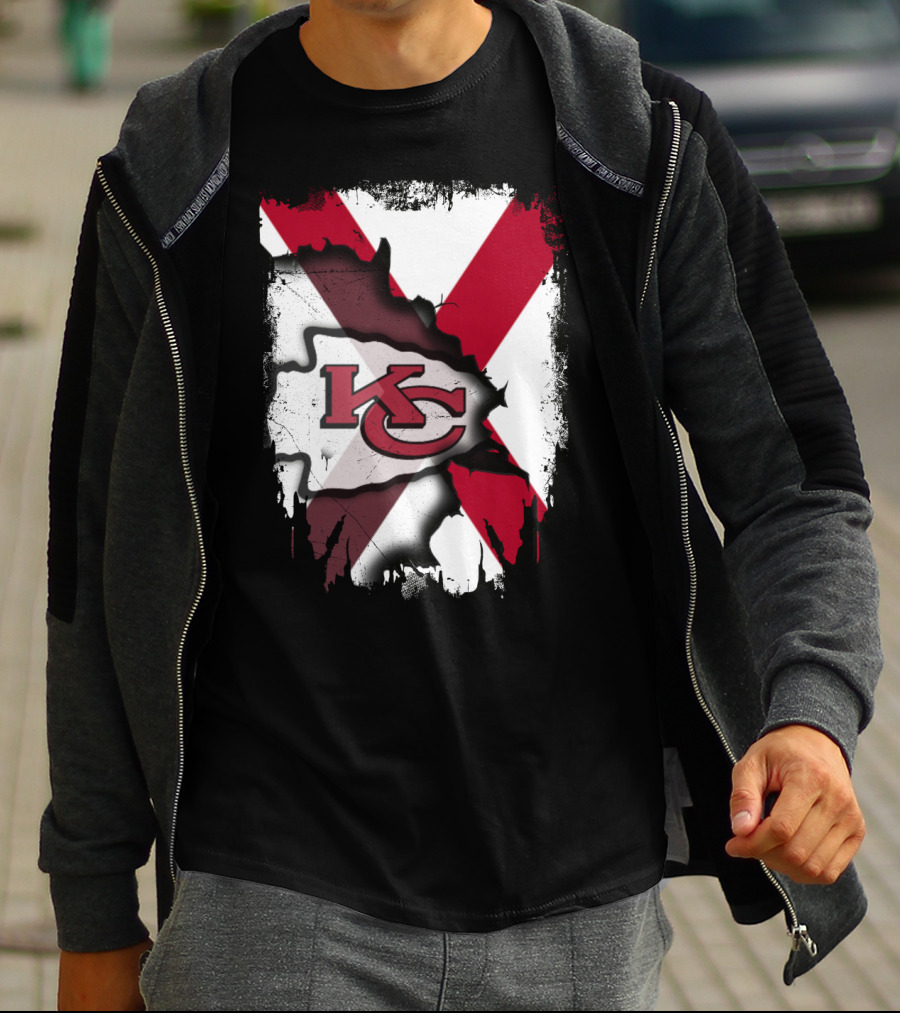 Together Alabama KC Chiefs Fusion Fan T-Shirt