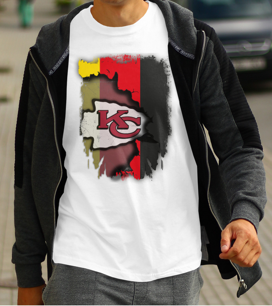 Germany Unity Kansas City Chiefs Flag Mashup T-Shirt