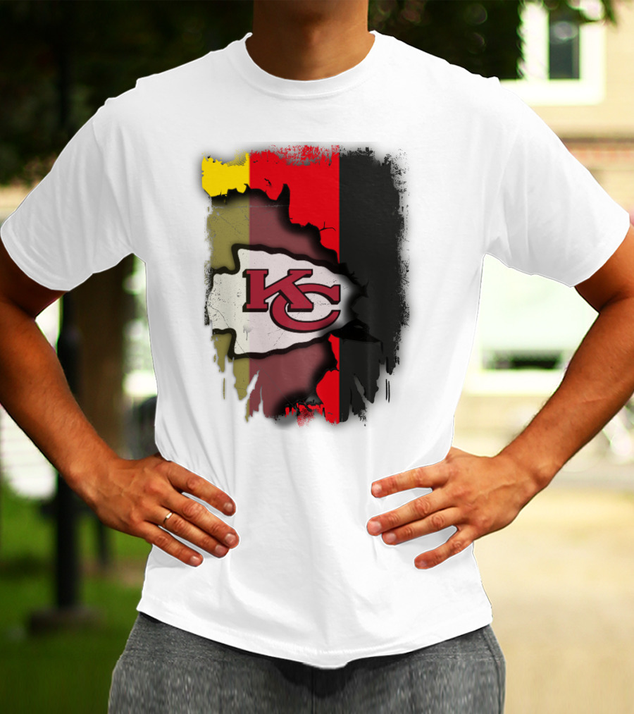Germany Unity Kansas City Chiefs Flag Mashup T-Shirt