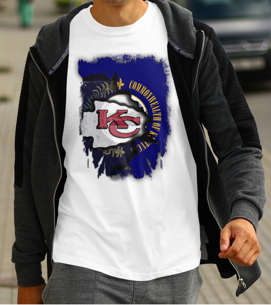 Kansas City Chiefs And Commonwealth Of Kentucky United T-Shirt