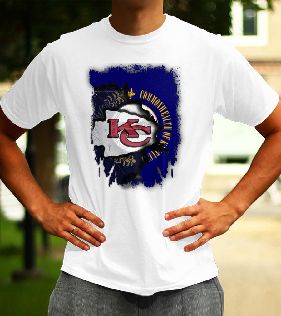 Kansas City Chiefs And Commonwealth Of Kentucky United T-Shirt