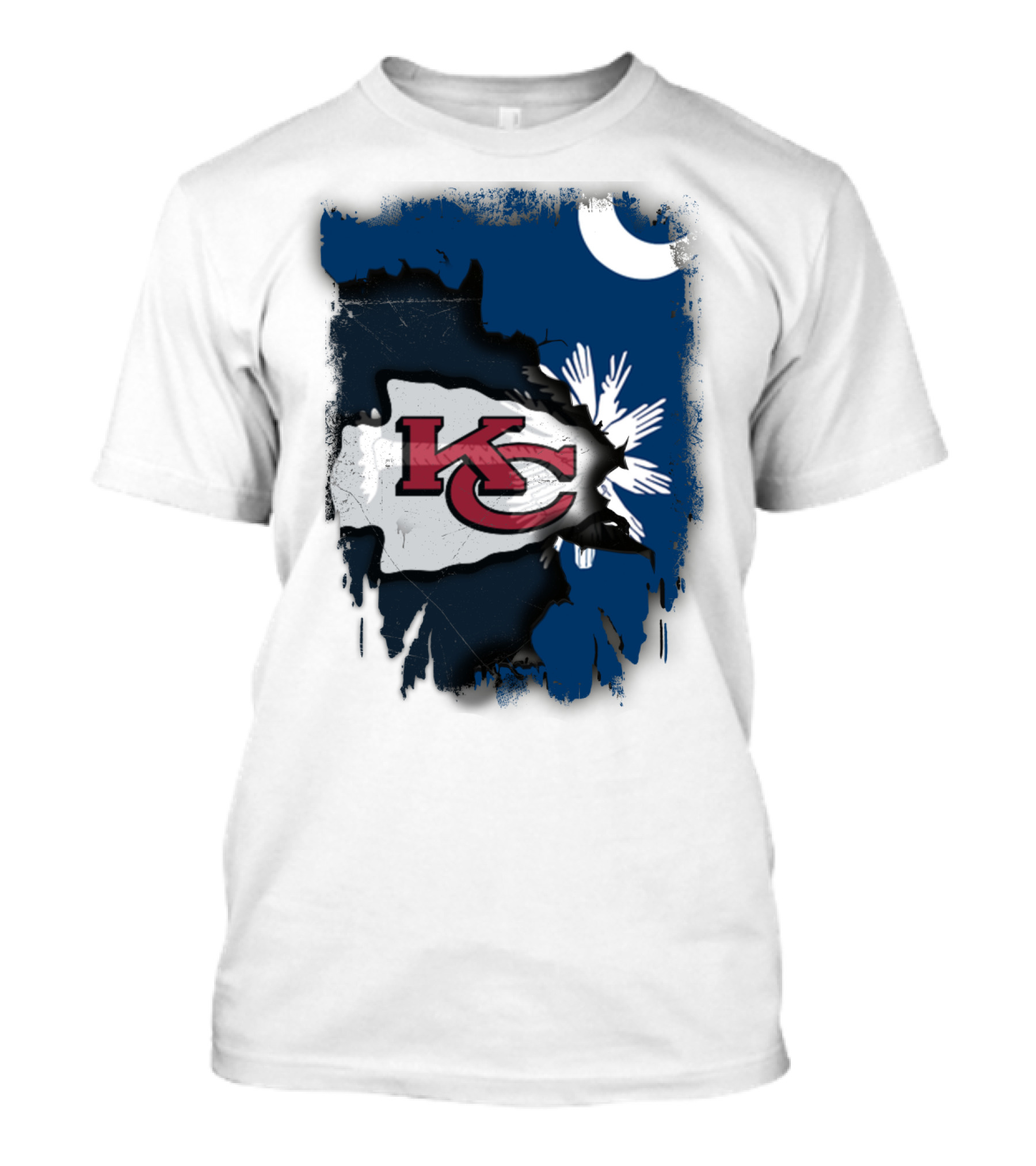 KC Chiefs Meet South Carolina Flag United T-Shirt