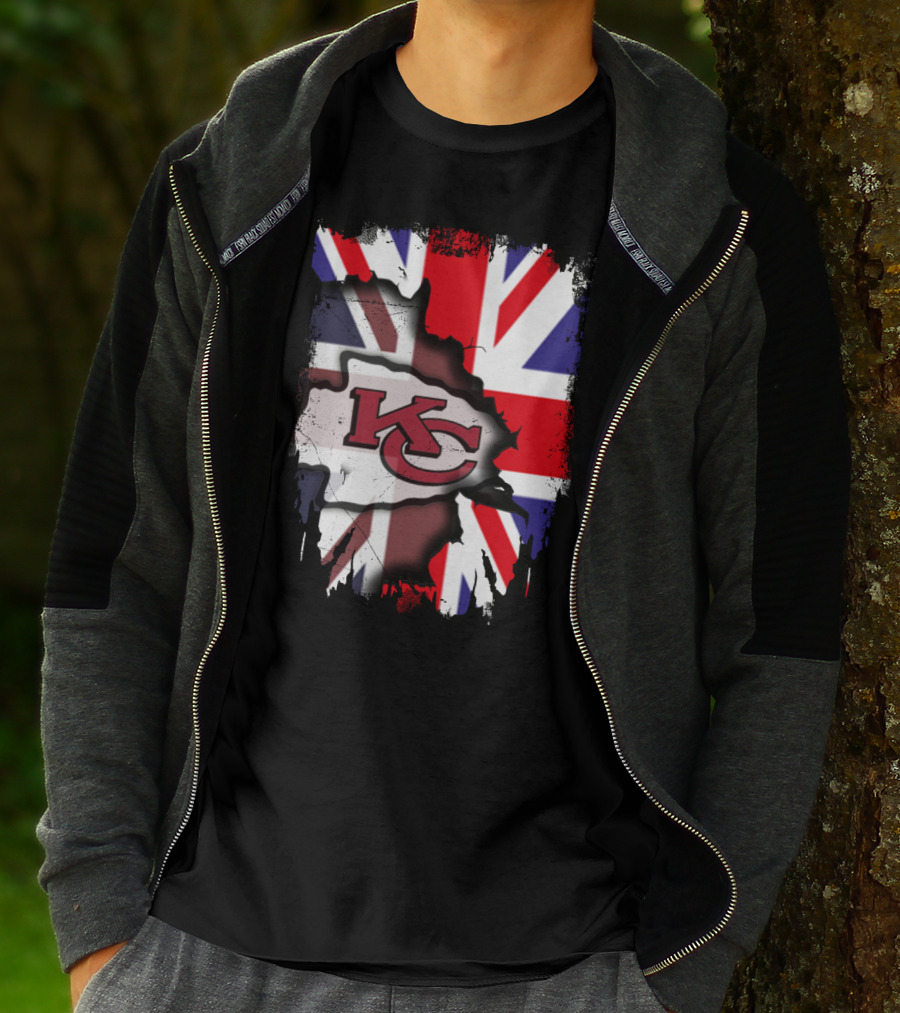United Kingdom KC Chiefs Union Jack Integration T-Shirt