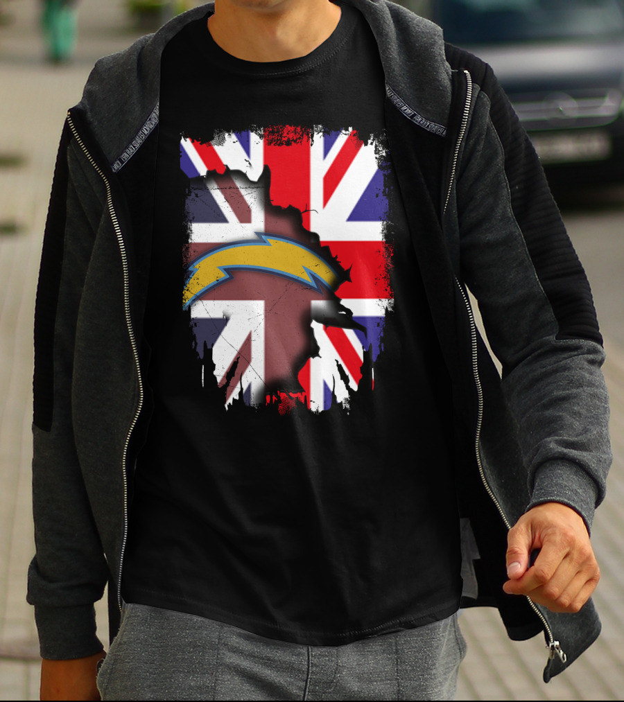 Together United Kingdom Flag With Chargers T-Shirt