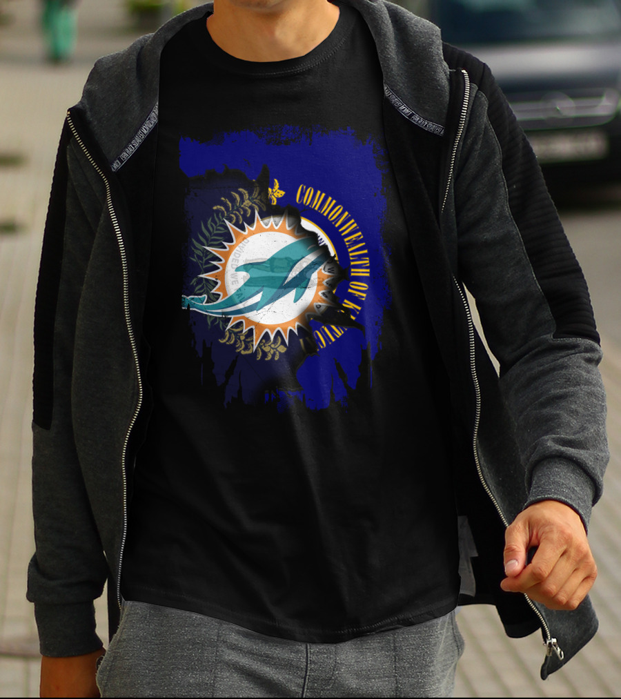 Commonwealth Of Kentucky Dolphins Mandate We All Fly T-Shirt