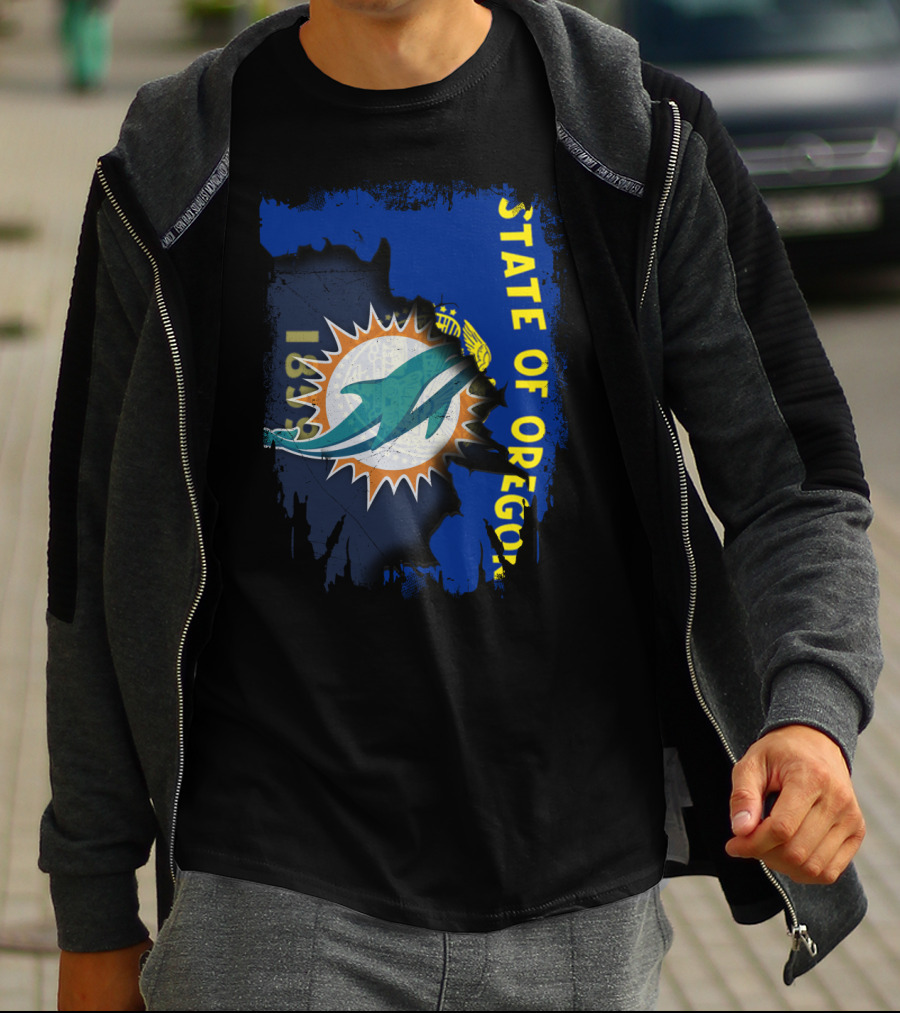 State Of Oregon Dolphins 1961 T-Shirt